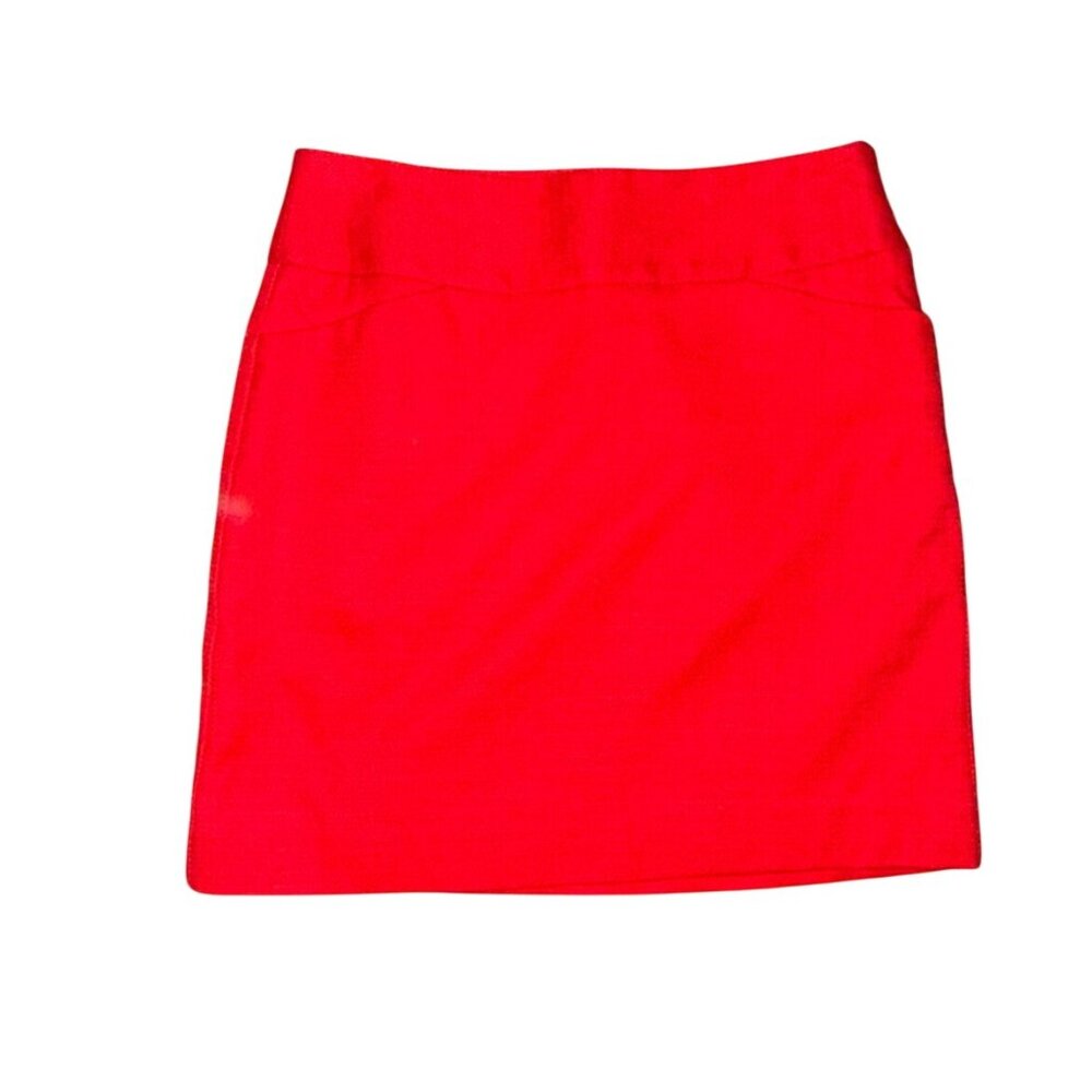 Ann Taylor LOFT Mini Pencil Skirt-Textured Red-Size 0-NWT